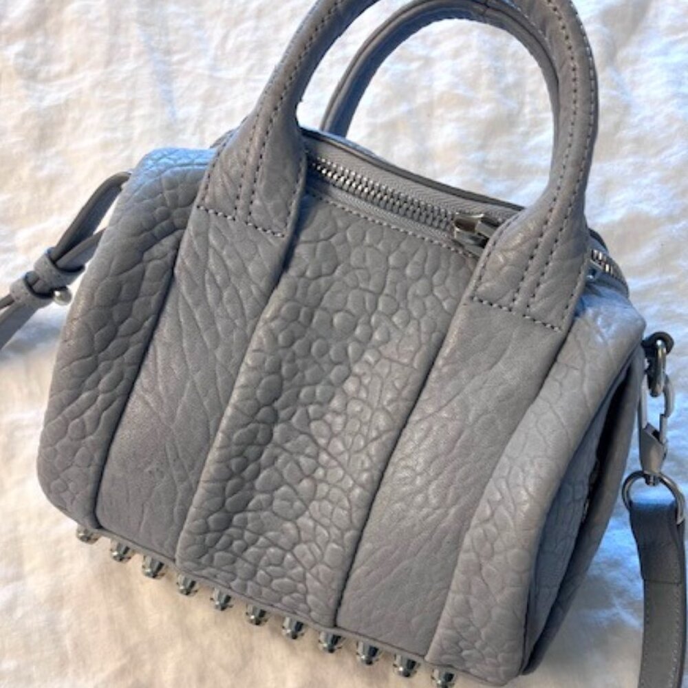 Alexander Wang Rockie Bag in gray-blue leather